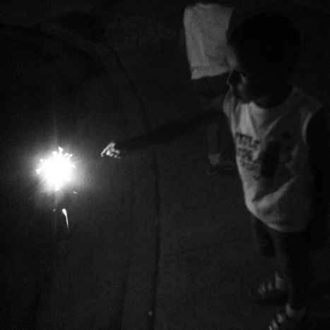 sparklers on the 4th